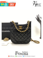 Chanel 24s hobo bag / CHANEL Casual Style Leather Party Style กระเป๋าสะพายทรงสวยมากค่ะ รุ่นตามหา เป็น every look ได้หลายโอกาส อะไหล่ทองหรูหรา เกรดออริ 1:1