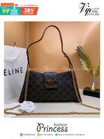 CELINE MEDIUM WILTERN BAG IN SMOOTH CALFSKIN / Celine hobo / Celine Bag พร้อมส่ง กระเป๋าถือ/สะพายโซ่อะไหล่ทองหรูหรา ทรงโฮโบ สวยผู้ดี ใช้งานง่าย โดดเด่นด้วยโลโก้สีทอง **สินค้าเกรดออริจินอล