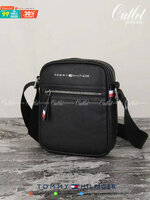 ของแท้ 💯% TOMMY HILFIGER Essential Mini Reporter กระเป๋าสะพายผู้ชายทรงคลาสสิก ขนาดกำลังดีน้ำหนักเบา หนังสวยทรงดีด้านหน้าประดับโลโก้แบรนด์