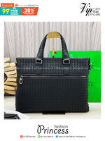 ORI หนังแท้ | Bottega Veneta Getaway Briefcase / Bottega Messenger Bag กระเป๋าใส่เอกสาร กระเป๋าทรงแมสเซ็นเจอร์ สวยเรียบหรูคลาสสิกเป็นเอกลักษณ์ โดดเด่นด้วยงานสานตาราง ดีไซน์เรียบง่าย แต่ดูแพง