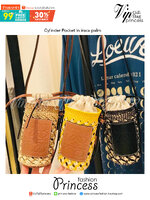 LOEWE Cylinder Pocket in iraca palm and calfskin กระเป๋าสาน สไตล์มินิมอล ไซส์มินิตะมุตะมิ น่ารักไม่ไหว แล้วคือดีต่อใจ แมทช์ง่ายใช้ได้กับทุกลุคค่ะบอกเลย