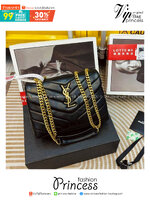 YSL LOULOU Mini Bag กระเป๋าสะพายทรงสวยสุดหรูทรงสวยคลาสสิก รุ่นขายดี ใช้ได้บ่อยไม่มีเบื่อ ดีไซน์เรียบหรู ออกแบบมาให้ใช้งานได้สะดวกด้วยกระดุมแม่เหล็ก