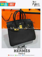 หนังแท้ Hermes BIRKIN 25CM epsom in MAUVSSYLESTE COLOR FULL HANDMADE GOLD HARDWARE เกรดออริจินอล ภาพสินค้าถ่ายจากงานขายจริง