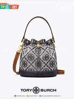 Medium Tory Burch T Monogram jacquard bucket bag เปิดตัวกระเป๋า T MONOGRAM รุ่นใหม่ล่าสุดจาก TORY BURCH ครั้งแรกกับโมโนแกรม ที่ได้รับแรงบันดาลใจมาจากโลโก้สุดคลาสสิก