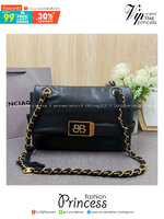 ORI หนังแท้ | Balenciaga Modu Shoulder Leather Bag / Modu Tote Bag 30cm กระเป๋าสะพายทรงโท้ท ดีไซน์ใหม่สวยเก๋ตามแบบฉบับแบรนด์