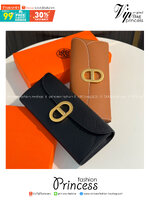 HERMES Chaine d'Ancre To Go wallet กระเป๋าถือสะพายแบรนด์หรู ดีไซส์กระเป๋าสตางค์ใบยาว Long wallet in Epsom Saddle-stitch เกรดออริ สลับแท้ 1:1 ใช้งานต่างประเทศได้ ภาพถ่ายจากงานขายจริง