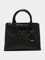 Guess Elliana Quilted-Look Handbag กระเป๋าสะพายรุ่นใหม่ล่าสุดจาก Guess factory วัสดุหนังนิ่มเรียบเดินเส้นลายตารางสวยดูดี ขนาดกำลังดี น้ำหนักเบา ด้านหน้าประดับโลโก้แบรนด์สวยโดดเด่น มีช่องใส่ของหลายช่อง เปิดปิดด้วยกระดุมแม่เหล็กและช่องซิป ภายในโล่งกว้างมีช่