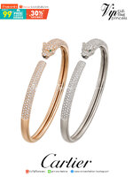 PANTHERE DE CARTIER BRACELET กำไลข้อมือหัวเสือเพชรคาเทียร์ งานปั้มทุกจุด วัสดุคุณภาพดี ไม่ลอกไม่ดำ ภาพสินค้าถ่ายจากงานขายจริง ใช้งานต่างประเทศได้