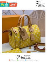 RUNWAY LV Speedy P9 Bandoulière 25 Soft Leather กระเป๋าสะพายสปีดี้รุ่นใหม่หรูหรา เกรดท็อปวีไอพี เกรดดีสุด 1:1 หนังแท้สวยงาม เก็บทุกรายละเอียด ใช้สลับแท้ ผ่านทุก ตม. ใช้งานต่างประเทศได้