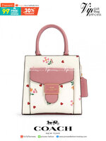 COACH MINI PEPPER CROSSBODY WITH HEART PETAL PRINT ((C7599)) พร้อมส่งที่ น้องใหม่ล่าสุดค่าา! กระเป๋าสะพายครอสบอดี้ร์ หรือหิ้วออกงานก็สวยไม่น้อยทีเดียวค่ะ หนังแท้นิ่มสวย ตัวกระเป๋าทำลายดอกหัวใจได้สวยงามน่าใช้มากๆเลยค่ะ