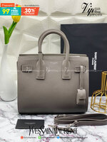 หนังแท้ Yves Saint Laurent Bag CLASSIC SAC DE JOUR BABY IN GRAINED LEATHER