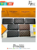 ORI หนังแท้ | LV Zippy Horizontal Monogram Shadow / LV LongWallet กระเป๋าสตางค์ใบยาว กระเป๋าสตางค์ซิปรอบ
