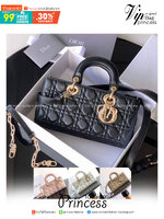DIOR Medium Lady D-Joy Bag / LADYDIOR กระเป๋าสะพายสง่างามเหนือกาลเวลา เกรดท็อปออริ สลับแท้ 1:1