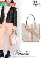 Michael Kors Heidi Tote / Michael Kors Bolsa tote Heidi monogram / MK Tote กระเป๋าสะพายทรง tote มาใหม่ MK หนังพิมพ์ลายแบรนด์ ภายในโล่งกว้าง จุของได้เยอะมาก อะไหล่ปั้มทุกจุด แมทง่ายได้ทุกลุค ภาพถ่ายจากงานขายจริง ใช้งานต่างประเทศได้