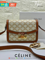 พรีเมี่ยมกิ๊ฟแท้ 100% 】พร้อมส่งที่ไทย ที่นี่ที่เดียว CELINE TRIOMPHE CROSSBODY BAG VIP GIFT WITH PURCHASE-GWP