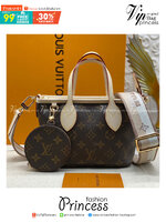 LV Neverfull BB Monogram Canvas - Handbags ดีไซน์ใหม่ใบเล็กน่ารัก เกรดออริ สลับแท้ ใช้งานต่างประเทศได้