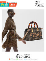 FENDI By The Way Mini Small brown FF fabric Boston bag / FENDI Bag พร้อมส่ง กระเป๋าสะพายใบเล็ก ผลิตจากผ้าแจ็คการ์ดลาย FF เป็นเอกลักษณ์ **สินค้าเกรดออริจินอล 1:1 สลับแท้