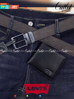 Levi’s Belt and Wallet Gift Set เซทสุดคุ้มทั้งกระเป๋าสตางค์พับสองตอนและเข็มขัดวัสดุหนังคุณภาพดี กระเป๋าสตางค์ปั้มโลโก้ด้านหน้าภายในมีช่องใส่ธนบัตรแยกเป็นสัดส่วนวัสดุคุณภาพดีตามแบบฉบับของแบรนด์เข็มขัดใช้ได้ในทุกโอกาส จัดเซทมาใน Gift Set หรือจะมอบเป็นของขวั