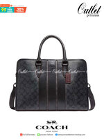 COACH BOND BRIEF IN SIGNATURE CANVAS (COACH F23212)🍁 หนุมๆสาวๆ สาวก Unisex พลาดไม่ได้เลย ลุยงานได้จริง รุ่นนี้เลย//วัสดุแคนวาส ผสมกับหนังแท้ คุณภาพ ทนทาน หนาแน่น ใส่เอกสาร ใส่โน๊ตบุ๊ค ลุยงานได้แบบ Real life จริงๆ ฟังก์ชั่นครบมาก >>มีสายสะพาย