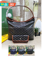 พร้อมส่ง 8 สี ORI หนังแท้ | Goyard Bohème Hobo Bag กระเป๋าสะพายทรงโฮโบ สะท้อนถึงความเบา ความยืดหยุ่น เปิดปิดแบบซิป สะดวกสบายขึ้น