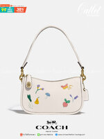 imited edition🌸 COACH C2766 SWINGER WITH GARDEN EMBROIDERY พร้อมส่งที่ไทย สวยก่อนใครชั่วโมงนี้ค่ะ💐 กระเป๋าหิ้ว//สะพายข้างได้ หนังแท้ หนังนิ่ม นุ่มมือดีมากๆค่ะ 🌸จุดเด่นด้านหน้าเป็นงานปักเน้นๆ3D สวยสะดุดตามากทีเดียวค่ะ เปิดปิดกระเป็า