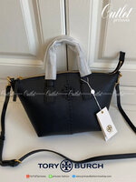 Tory Burch Mcgraw Colorblock Mini Top Zip Satchel กระเป๋าสะพายทรงสวย ใบขนาดเล็กกำลังดี *วัสดุหนังแท้ทั้งใบ หนังสวยมาก
