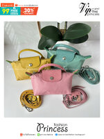LONGCHAMP LE PLIAGE ORIGINAL Pouch with handle กระเป๋าใบเล็กขนาดกระทัดเหมาะกับใส่ของจำเป็นจุกจิก
