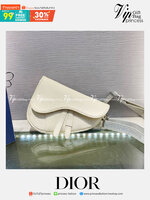 หนังแท้ DIOR GRAINED CAFLSKIN MINI SADDLE BAG พร้อมส่งที่ไทย งานหนังแท้ออริจินอล ภาพสินค้าถ่ายจากงานขายจริง ใช้งานต่างประเทศได้