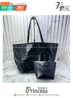 Large ALEXANDER WANG Punch Tote Bag in Crackle Patent Leather กระเป๋าทรงโท้ทใบใหญ่ งานหนังลายยับเต็มใบ เกรดออริ 1:1 ใช้งานต่างประเทศได้