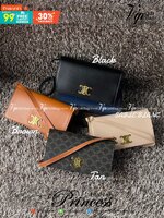 CELINE TRAPEZE TRIOMPHE BAG ดีไซน์เรียบหรู Timeless โดดเด่นมีเอกลักษณ์ ใช้ได้หลายโอกาส แมทช์กับการแต่งตัวง่าย จึงครองใจสาว ๆ ได้ไม่ยาก โดยเป็นกระเป๋าสะพายไหล่ที่อัดแน่นด้วยกลิ่นอายความคลาสสิกและหรูหราตามแบบฉบับของ Celine ด้านหน้าตกแต่งด้วยโลโก้สีทองโดดเด่