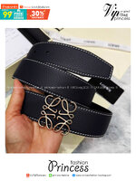 TOP ORI | หนังแท้ Loewe Belt / Loewe Anagram Leather Belt เกรดเทพดีสุด เข็มขัดโลเอเว่หนังแท้ สุดคลาสสิค วินเทจ เรียบง่าย ผู้ดี เป็นซิกเนเจอร์ ใช้งานเป็น everyday use ได้เลย
