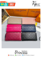 ORI หนังแท้ | LV Zippy Horizontal Monogram Shadow / LV LongWallet กระเป๋าสตางค์ใบยาว กระเป๋าสตางค์ซิปรอบ