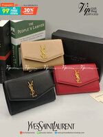 VIP 】หนังแท้ YSL WOC Saint Laurent Envelope Monogram Leather Crossbody Bag หนังคาเวียร์ อะไหล่ทองสุดหรู มาพร้อมใบเล็กใส่บัตรได้ พร้อมส่งที่ไทย