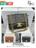 CELINE MEDIUM VICTOIRE BAG IN TRIOMPHE CANVAS 3 สี พร้อมส่ง เกรดออริจินอล สลับแท้ ใช้งานต่างประเทศได้ งานสวยตามรูป ภาพถ่ายจากงานขายจริง