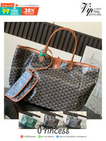 GOYARD GM TOTE BAG กระเป๋าทรงโท้ทใบใหญ่ หนังแท้สวยเป๊ะ เกรดท็อปออริ สลับแท้ 1:1 เกรดดีสุด ใช้ต่างประเทศได้ ผ่านทุก ตม.