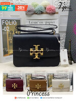Tory Burch 75003 Eleanor Medium Convertible Shoulder Bag พร้อมส่งที่ไทย อีกรุ่นที่น่าครอบครองมากๆค่ะ กระเป๋าสะพายข้างและทบสายเป็นคล้องไหล่ได้ หนังแท้ชั้นดี ใช้ได้กับทุกๆโอกาส ห้ามพลาด ก่อนหมดนะคะ!!