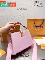 LV CAPUCINES BB top handle ที่สุดของความสวยในราคาเบาๆ กระเป๋าถือสุดหรู ดีไซน์ทรงคลาสสิค ดีงามม้ากกกก!! มาพร้อมหูจับในตัว ด้วยรูปทรงวินเทจ พร้อมส่งครบ box set ในราคาที่คุ้มที่สุด จัดเถอะค่า ยืนยันว่าสวยคุ้ม!!