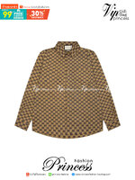 GUCCI Monogram Shirt / Gucci shirt เกรดออริจินอล มีป้ายแท็กที่คอเสื้อ ใส่ได้ทั้งผู้หญิงผู้ชาย พร้อมส่งที่ไทย ภาพสินค้าถ่ายจากงานขายจริง ใช้งานต่างประเทศได้