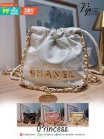 Chanel 22 mini bag / CHANEL 22 MINI HANDBAG พร้อมส่ง 4 สี กระเป๋าสะพาย ดีไซน์เรียบหรู โดดเด่นจากสายสะพายโซ่สีทอง และเหรียญโลโก้ ใช้ได้ง่ายๆไปเลยทุกโอกาส