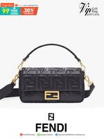 หนังแท้ FENDI Baguette Black leather bag พร้อมส่งที่ไทย ภาพสินค้าถ่ายจากงานขายจริง ใช้งานต่างประเทศได้ค่ะ