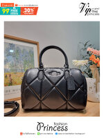 COACH ROWAN SATCHEL WITH PUFFY DIAMOND QUILTING CJ610 พร้อมส่ง กระเป๋าสะพายทรงหมอน ขนาดกำลังสวย คอลเลคชั่นสุดคลาสสิค ที่ดีไซน์เพิ่มความหรู