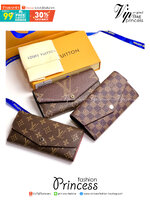 LV Long Wallet / LV Sarah Wallet Monogram Canvas กระเป๋าสตางค์ใบยาวแบรนด์ดัง สวยหรูดูแพง สีและลายคลาสสิค เลือกช้อป! ใช้แล้วรับทรัพย์ ปังแน่นอนค้า
