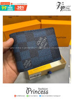 ORI หนังแท้ | LV Multiple Wallet / LV Short Wallet / LV Damier Graphite Wallet กระเป๋าสตางค์ใบสั้น กระเป๋าสตางค์ผู้ชาย