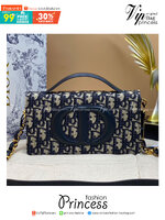 CD SIGNATURE MINI BAG Blue Oblique Jacquard / DIOR Clutch Bag พร้อมส่ง กระเป๋าสะพายทรงคลัท New for Winter 2023 คอลผู้ดี สวยหรู โดดเด่น ราคาสุดคุ้มพร้อมอุปกรณ์ครบ ไม่อยากให้พลาดน้า
