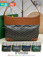 พร้อมส่ง 5 สี Goyard Grenadine Hobo Top Zipper Closure / Goyard Hobo Bag กระเป๋าสะพายทรงโฮโบใบใหญ่ 🧡 เกรดท็อปออริจินอล 1:1 สลับแท้ ใช้งานต่างประเทศได้