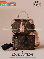 VIP 】LV Louis Vuitton Petite Malle Souple Bag กระเป๋าสะพายทรงหมอนมินิสวยน่าใช้มากค่ะ ขนาดกำลังน่ารักเลยค่ะ ภายในโล่งกว้าง ใส่ของได้เยอะน้าา งานซิปกลางเก็บของได้อย่างมิดชิด หนังลายโมโนแกรม มาพร้อมสายสะพายยาว 2 สาย ถอดออกถือได้ ไอเท็มน่ารักขนาดนี้ ไม่มีได้ไ