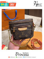 LV Mini Bumbag Monogram / LV BAG พร้อมส่ง กระเป๋าสะพายไซส์มินิ มาพร้อมสายโซ่และสายหนังถอดได้ แบบคาดอก คาดเอว สะพายข้างได้ ราคาสุดคุ้มที่ไม่อยากให้พลาดน้า รีบสวยก่อนใครได้เลย