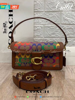 COACH Tabby Shoulder Bag 26 Polished pebble leather, suede and refined calf leather