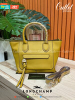 LONGCHAMP MINI MAILBOX TOP HANDLE BAG กระเป๋าถือ/Crossbody รุ่นหายาก!! รุ่นใหม่ล่าสุด ดีไซน์ด้วยเส้นด้ายที่ดูโฉบเฉี่ยว และ รูปทรงสี่เหลี่ยมคางหมู ทรงสวยโดดเด่น