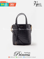YSL Toy mini croc-effect leather tote / YSL Paris Mini Toy Croc Embossed Leather Bucket Bag กระเป๋ามินิโท้ทหนังลายจรเข้ เกรดออริจินล คอลเลคชั่นใหม่ล่าสุด ครอบครองก่อนใคร ควรมีติดตู้คะสาวๆ ภาพสินค้าถ่ายจากงานขายจริง ใช้งานต่างประเทศได้